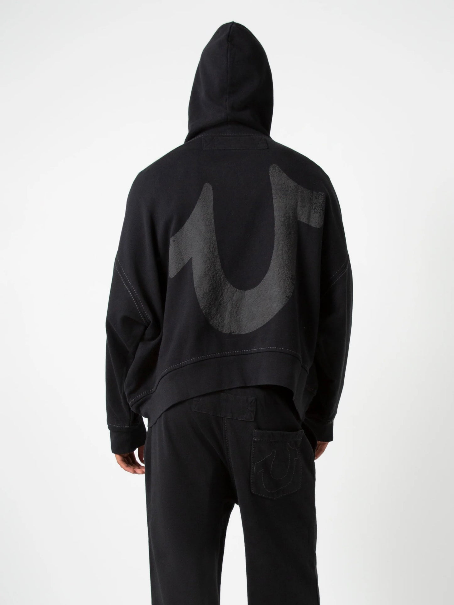 BLACK SA:TR LOGO HOODIE