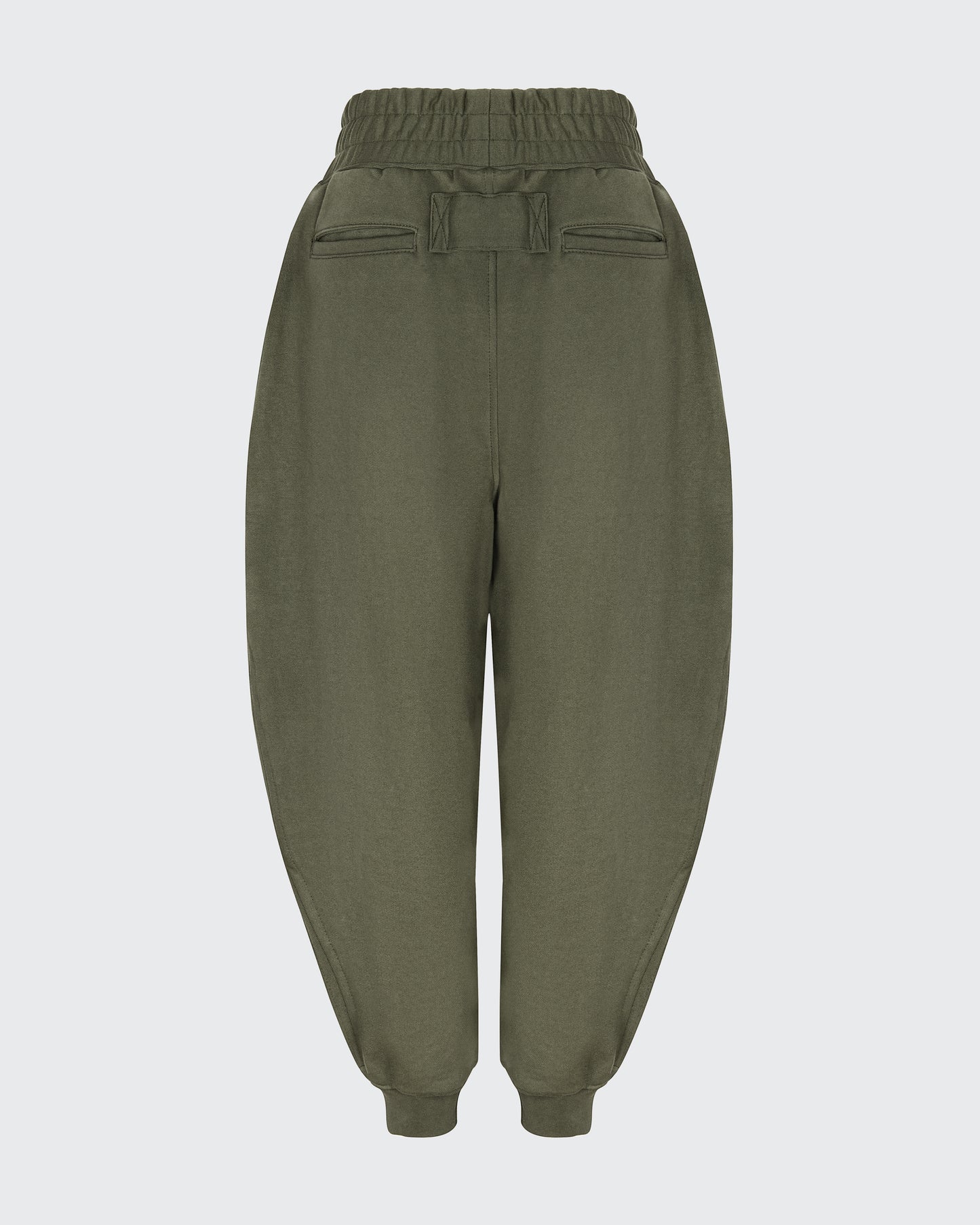 OLIVE PLEATED SWEATPANT