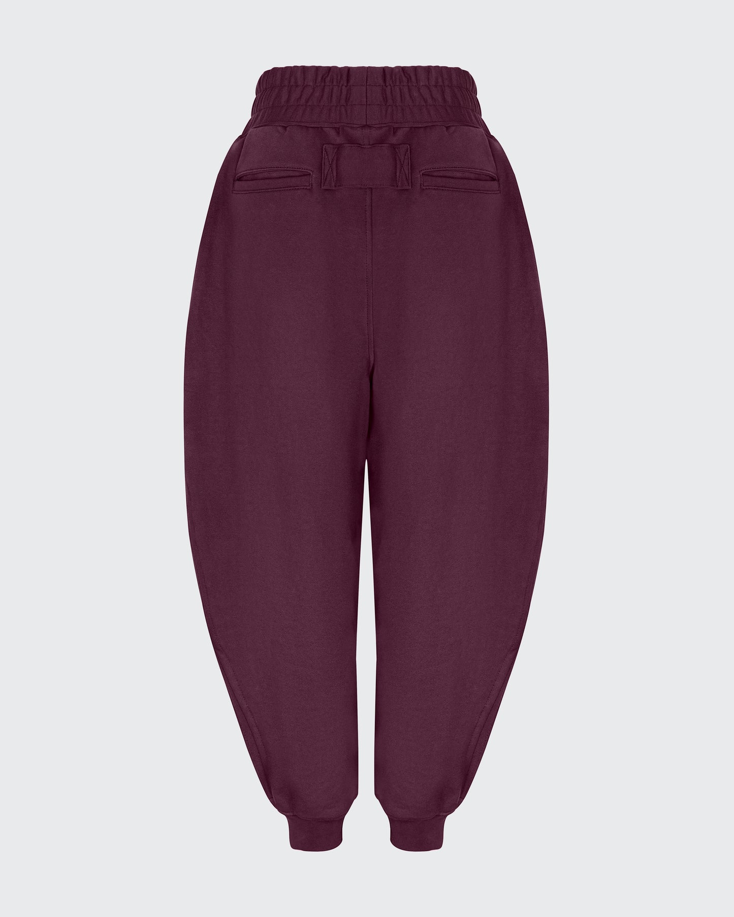 EGGPLANT PLEATED SWEATPANT