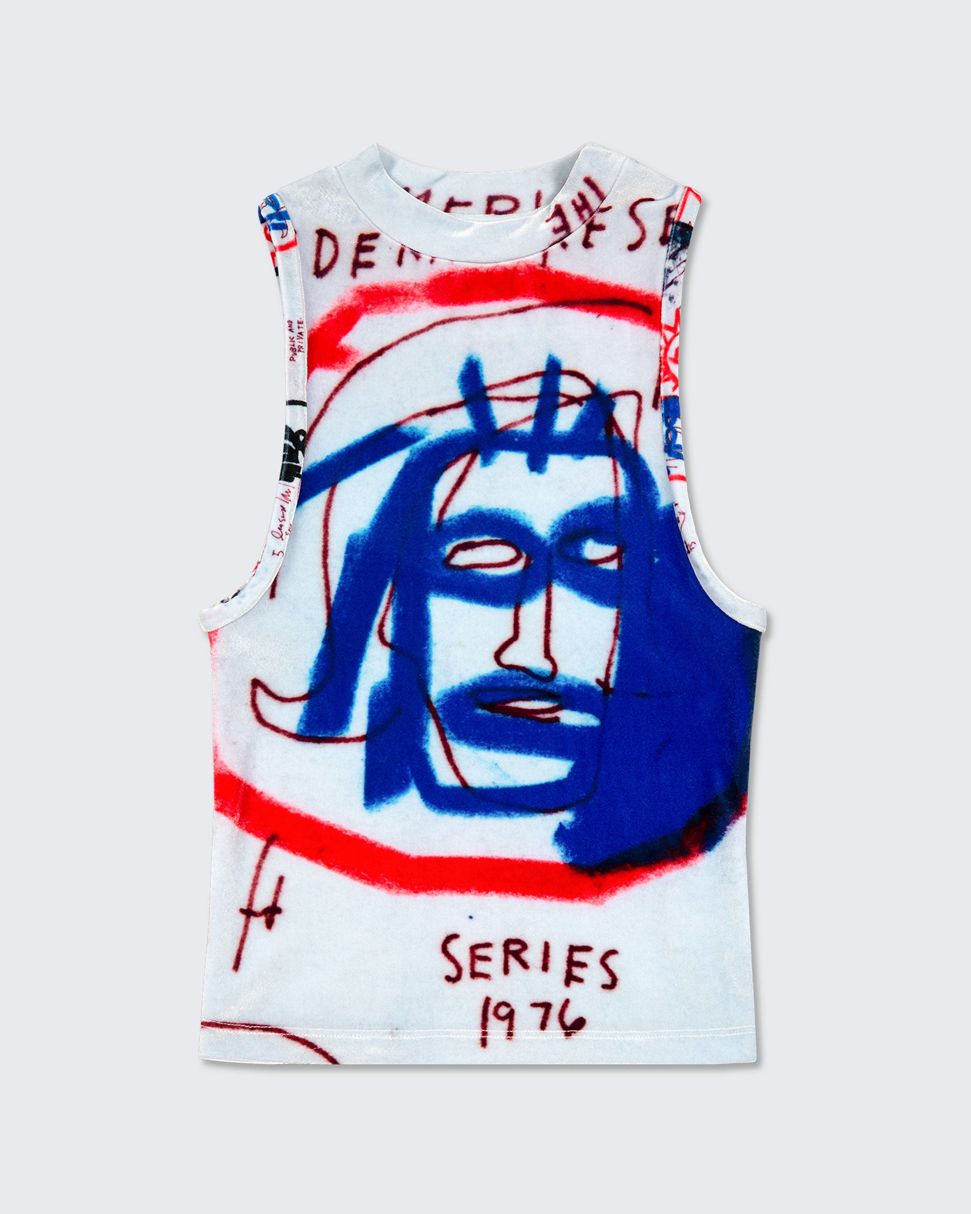 Jean Michel Basquiat Rare Discontinued Mesh Basketball Jersey Top Art Men  Medium