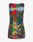 High-Neck Sequined Graffiti Mini Dress