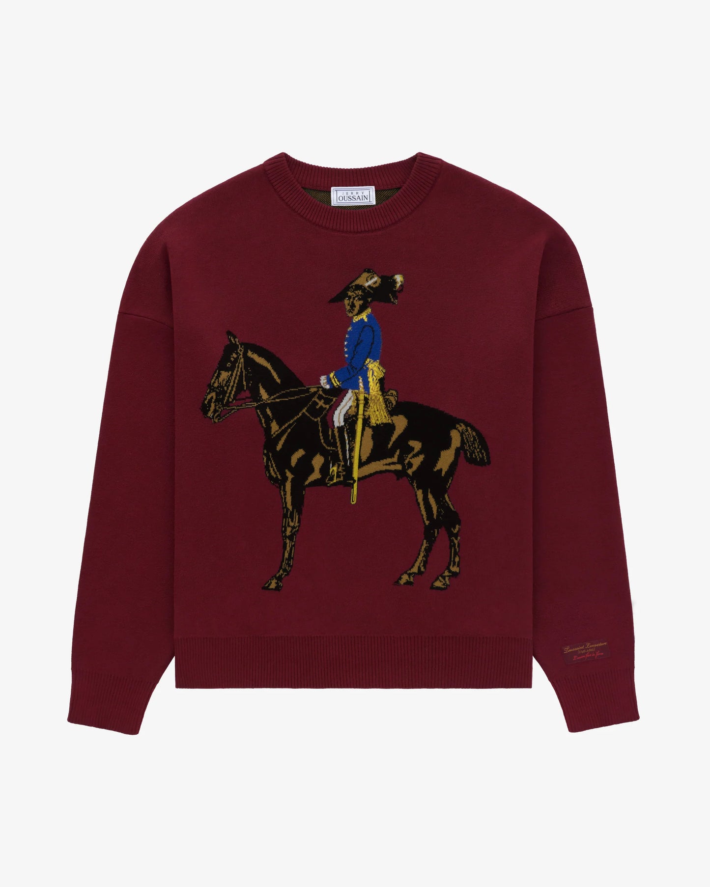 Toussaint Jacquard Sweater Bordeaux
