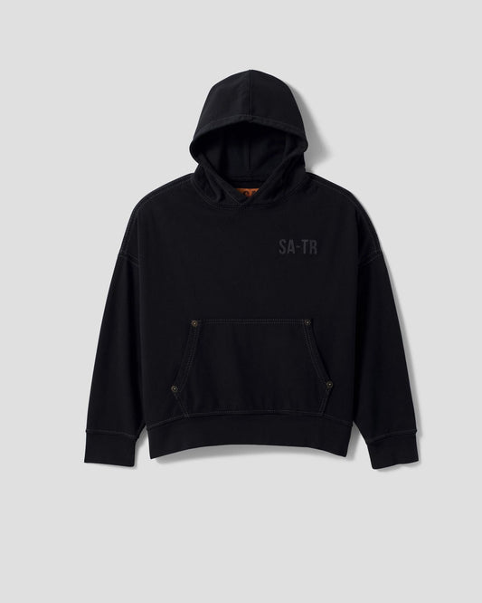 BLACK SA:TR LOGO HOODIE