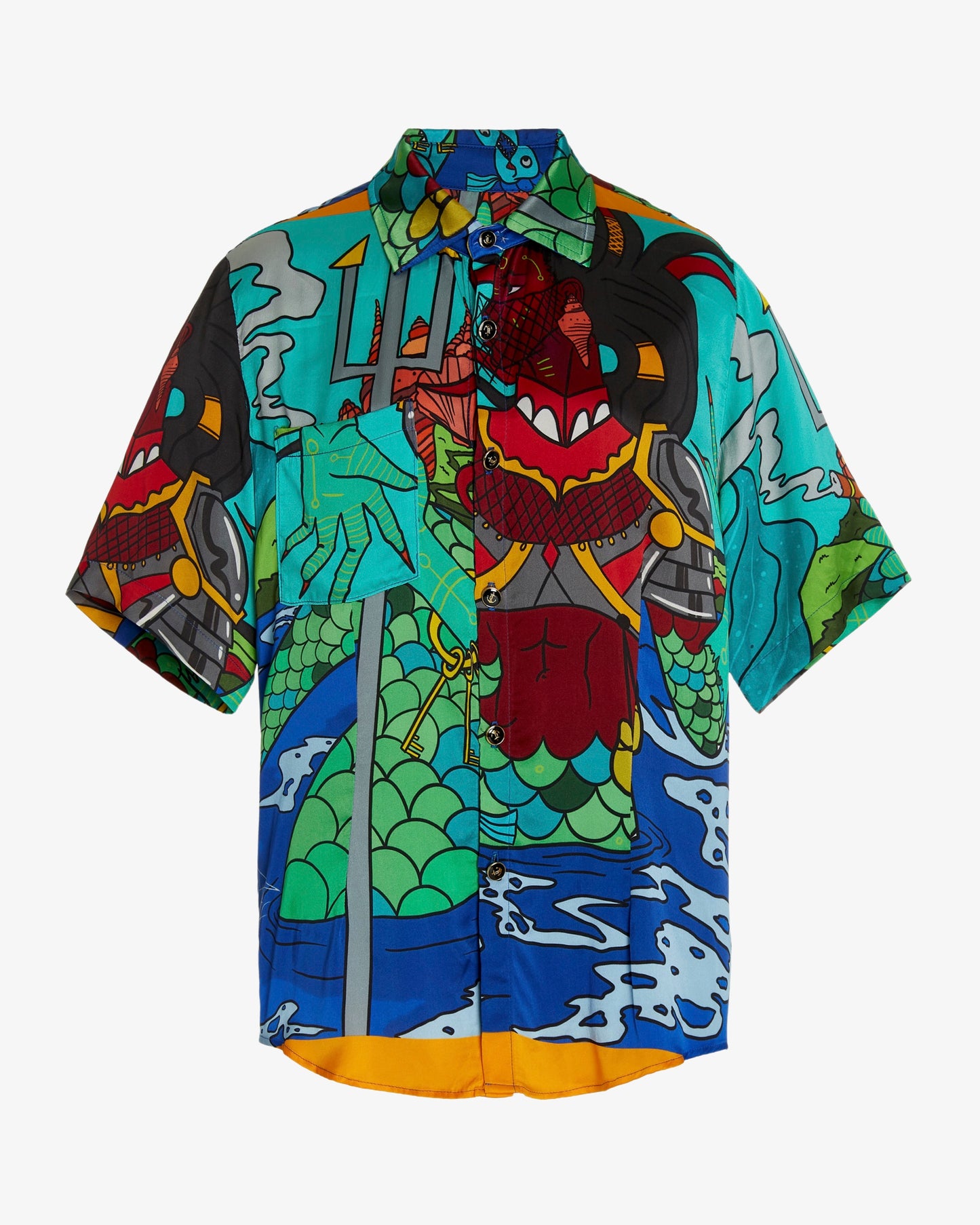 x Gianni Lee Original Sea Spirit Print Button Down